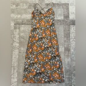 VICI Floral Bustier Spaghetti Strap Maxi Dress